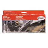 TESTORS Aircraft Detailing Enamel Paint Set (6 Colors & Cement Pen)