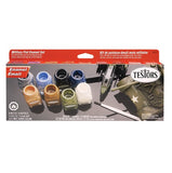 TESTORS Military Flat Enamel Paint Set (8 Colors & Thinner)