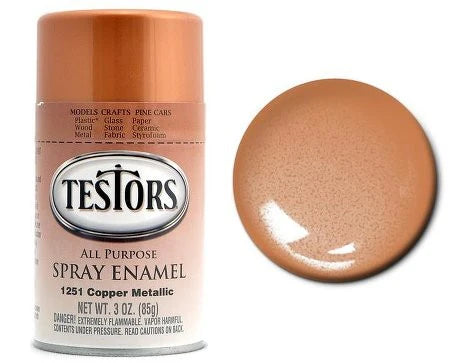 TESTORS 3oz. Spray Finishing Enamel Metallic Copper