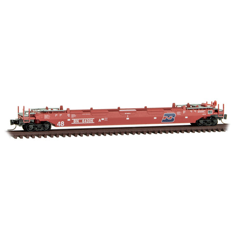 MICRO TRAINS Z  Container Car, Single Well, Gunderson Husky Stack 53 - Burlington Northern - 64306 A