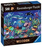 RAVENSBURGER 500-PIECE PUZZLE WOOD: Under the Sea