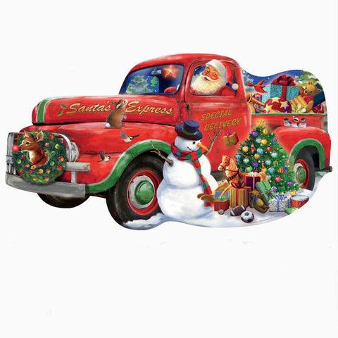 SUNSOUT 1000-PIECE SHAPED PUZZLE Santa Express