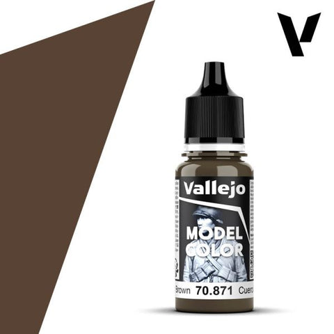 VALLEJO 17ml Bottle Leather Brown Model Color