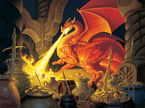 SUNSOUT 1000-PIECE  PUZZLE Smaug Dragon