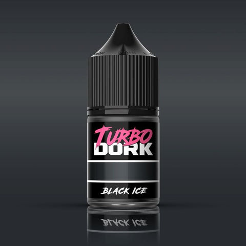 TURBO DORK Black Ice Metallic Acrylic Paint 22ml Bottle