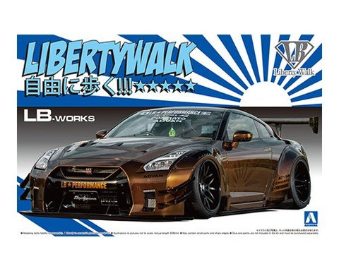 AOSHIMA 1/24 LB Works: Nissan R35 GT-R Type 2 Version 1 Performance Car