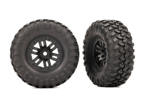 TRAXXAS TRX-4M Tires & wheels, 2.2x1.0" assembled Canyon Trail  (2)