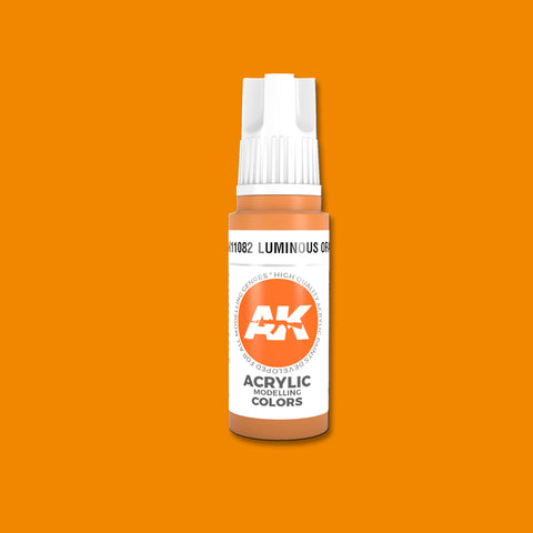 AKI Luminous Orange 3G Acrylic Paint 17ml Bottle