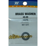 WALTHERS Brass Washers pkg(16) -- #2 (O.D. = .187", I.D. = .086", .027" Thick)