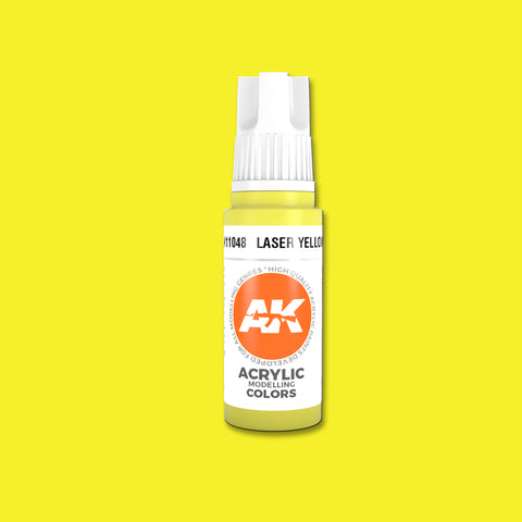 AKI Laser Yellow 3G Acrylic Paint 17ml Bottle