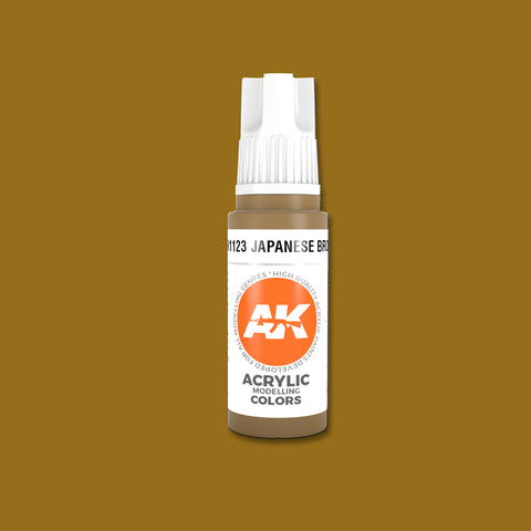 AKI Japanese Brown 3G Acrylic Paint 17ml Bottle