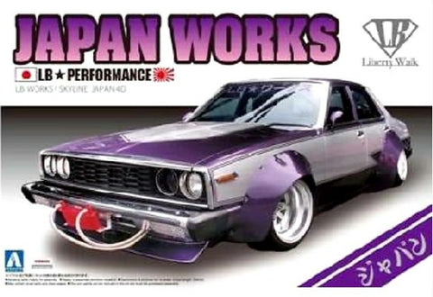 AOSHIMA 1/24 LB Works: Nissan Skyline 4-Door Car