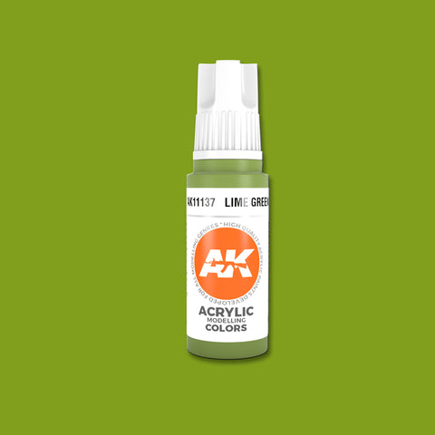 AKI Lime Green 3G Acrylic Paint 17ml Bottle