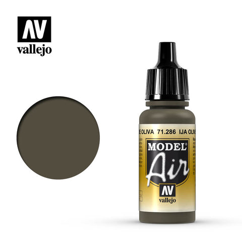 VALLEJO 17ml Bottle IJA Olive Green Model Air