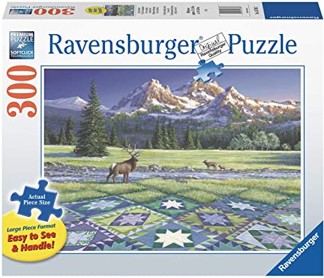 300-LARGE-PIECE Mountain Quiltscape PUZZLE