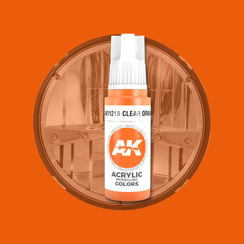 AKI Clear Orange 3G Acrylic Paint 17ml Bottle