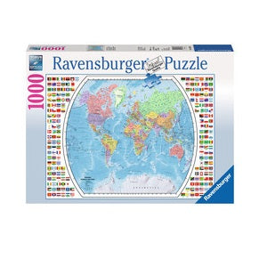 1000-PIECE Political World Map PUZZLE