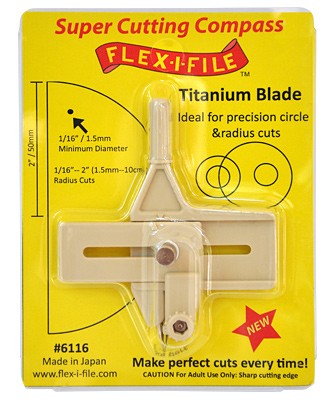 Super Cutting Compass w/Titanium Blade for Precision Circle & Radius Cuts