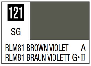 MR HOBBY 10ml Lacquer Based Semi-Gloss Brown Violet RLM81