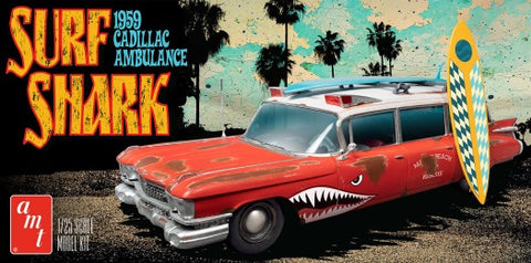 AMT 1/25 Surf Shark 1959 Cadillac Custom Ambulance