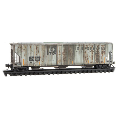 N WEATHERED 3-BAY COVERED HOPPER SIRX #475500