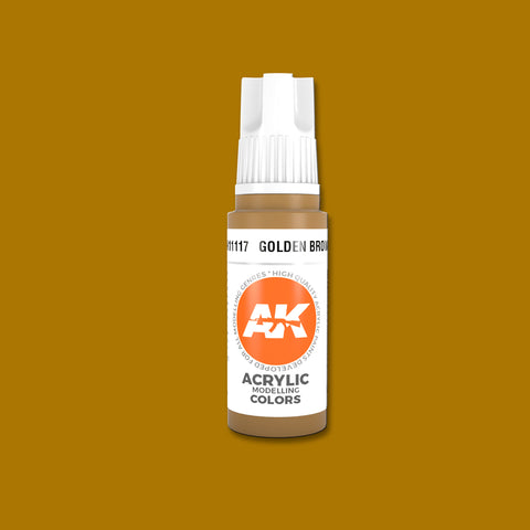 AKI Golden Brown 3G Acrylic Paint 17ml Bottle