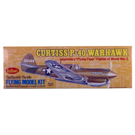 GUILLOWS 16-1/2" Wingspan P40 Kit