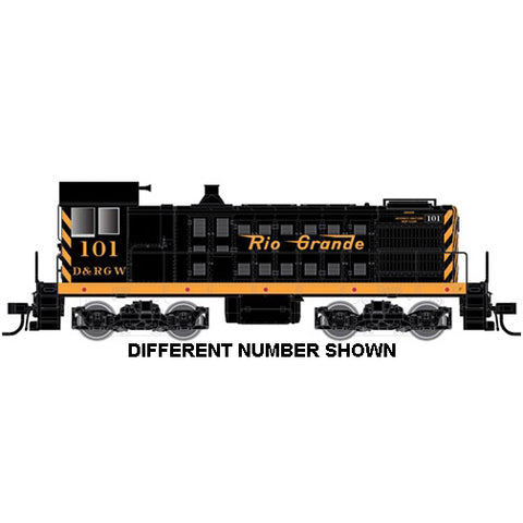 ATLAS N  Alco S2 w/Sound & DCC - Master(R) Gold -- Denver & Rio Grande Western #117 (black, yellow)