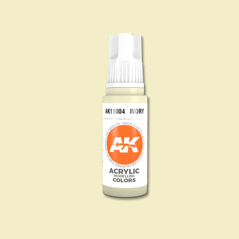 AKI Ivory Acrylic 3G Paint 17ml Bottle