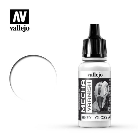 VALLEJO 17ml Bottle Gloss Varnish Mecha Color