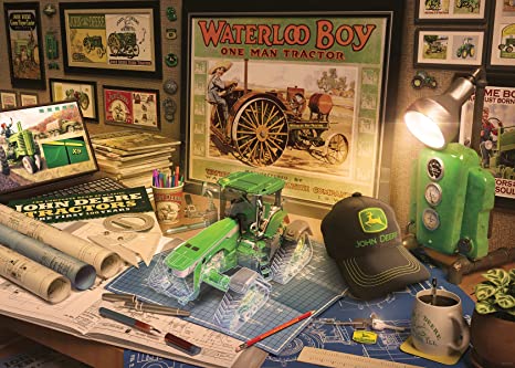 500-LARGE-PIECE John Deere Work Desk PUZZLE