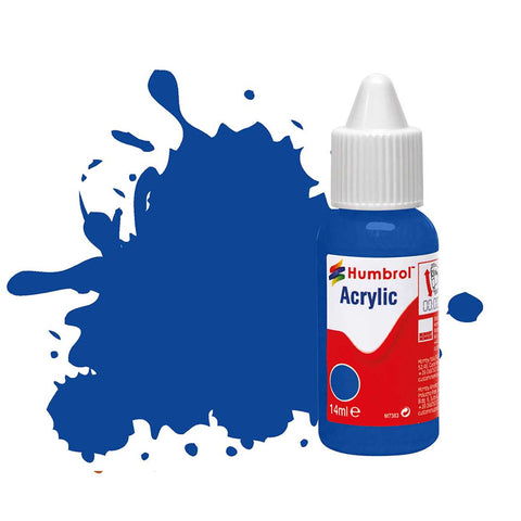 HUMBROL 14ml Acrylic French Blue Gloss