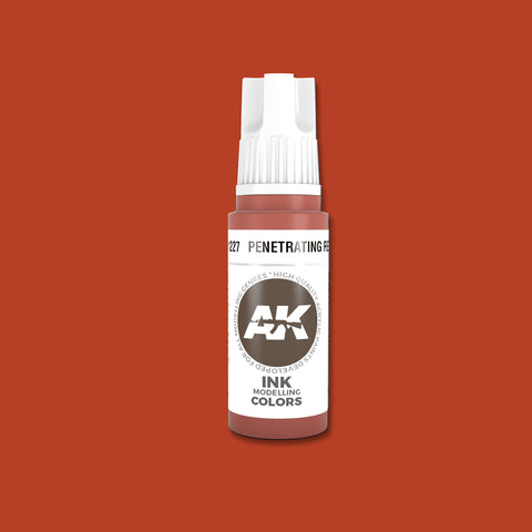 AKI Penetrating Red Ink 3G Acrylic Paint 17ml Bottle