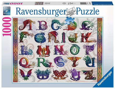 1000-PIECE Dragon Alphabet PUZZLE