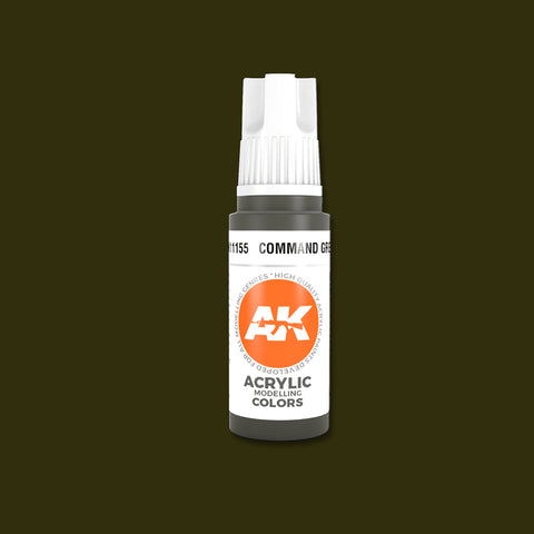 AKI Command Green 3G Acrylic Paint 17ml Bottle