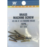 SCREW ROUND HEAD 2-56 1/2"