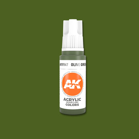 AKI Olive Green 3G Acrylic Paint 17ml Bottle