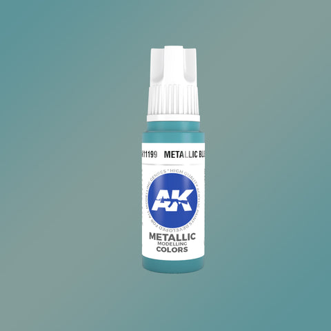 AKI Metallic Blue 3G Acrylic Paint 17ml Bottle