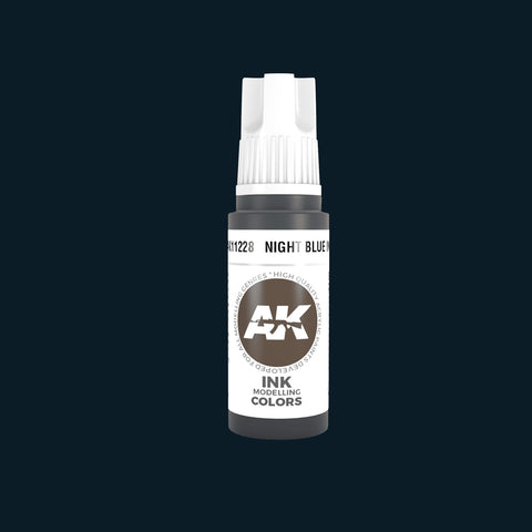 AKI Night Blue Ink 3G Acrylic Paint 17ml Bottle