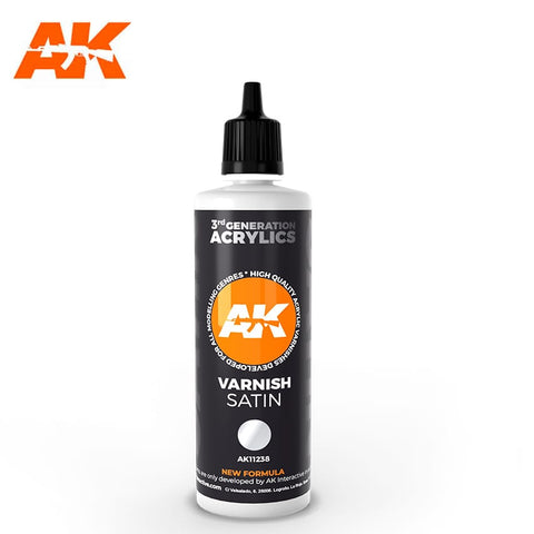 AKI Satin 3G Acrylic Varnish 100ml Bottle