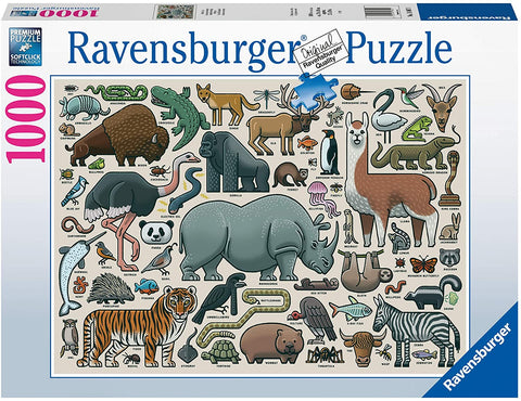 1000-PIECE You Wild Animal PUZZLE