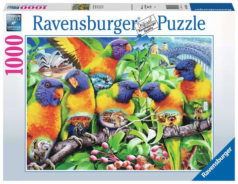 1000-PIECE Land of the Lorikeet PUZZLE