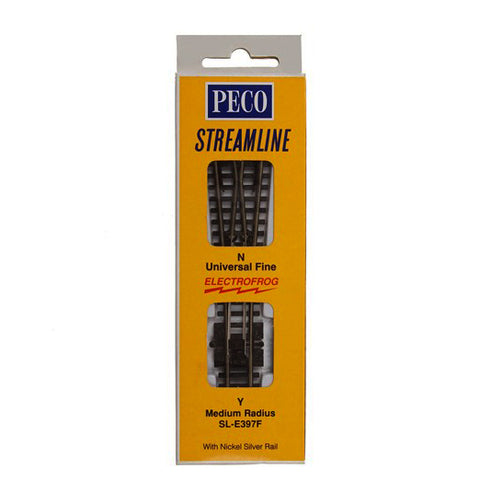 PECO SL-E397F Y Turnout, Medium Radius