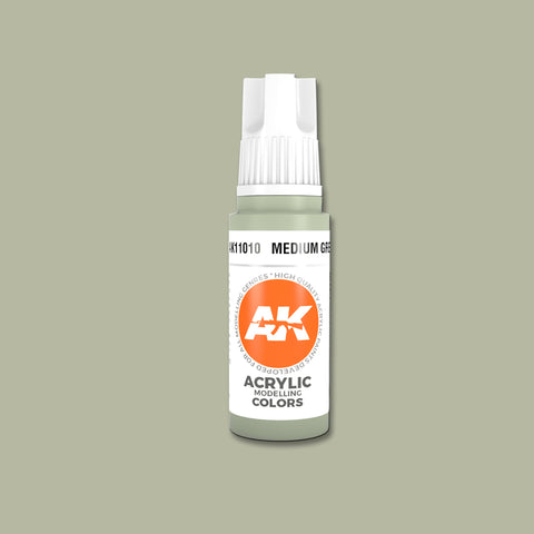 AKI Medium Grey 3G Acrylic Paint 17ml Bottle