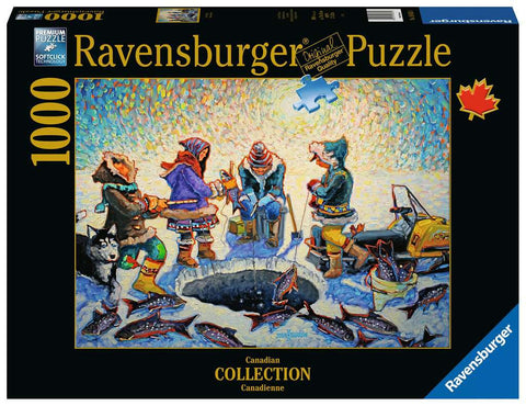 1000-PIECE Ice Fishing PUZZLE