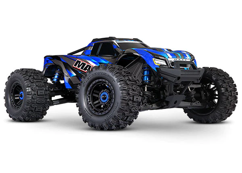 TRAXXAS MAXX WITH WIDEMAXX 4S BLUE