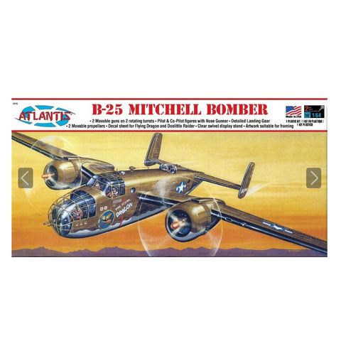 ATLANTIS 1/64 B25 Mitchell Flying Dragon Bomber