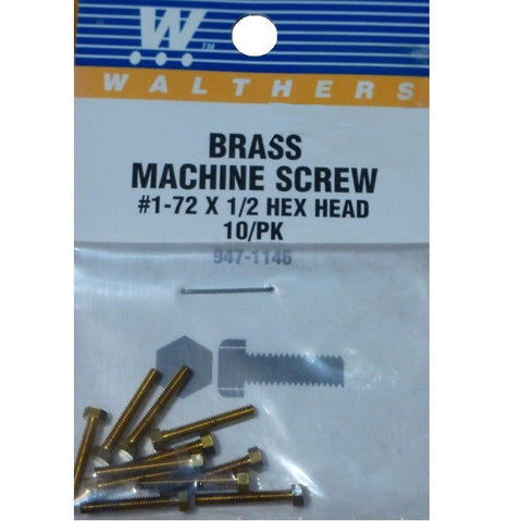 SCREW HEX HEAD 1-72 1/2"